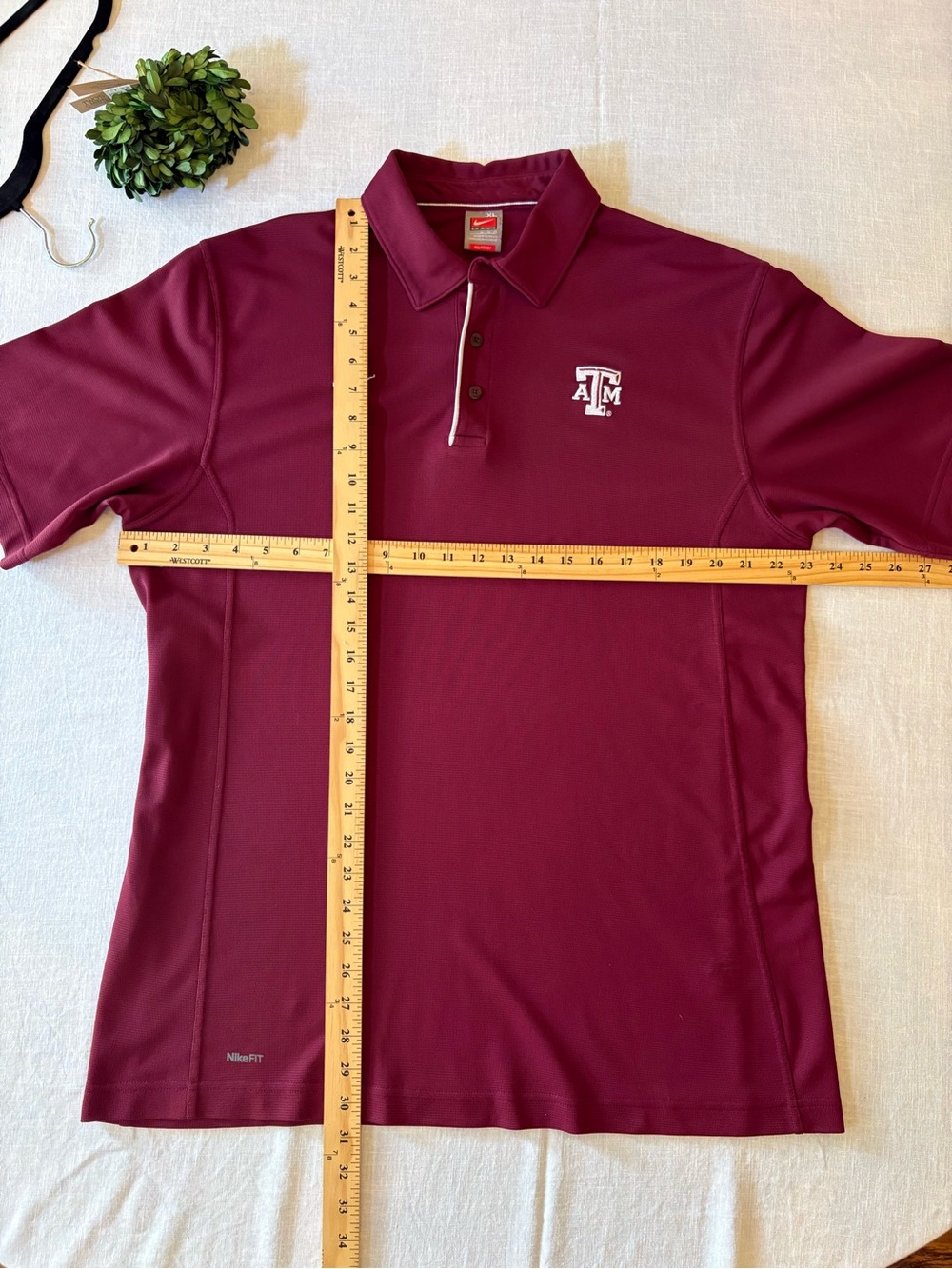 Nike Men's Maroon Texas A&M Aggies Polo XL - Picture 5 of 8